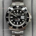VS Factory Replica Rolex Single Red Sea-Dweller Stainless Steel Black Dial Swiss 3235 Watch